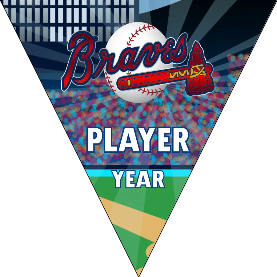 Atlanta 3 Baseball Banner-baseball-field-banners-images