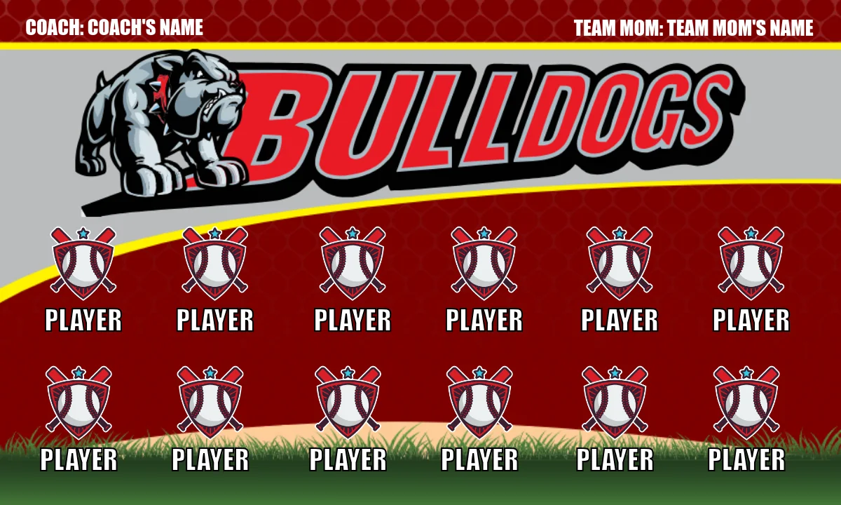 Bulldogs 4 Softball Banner