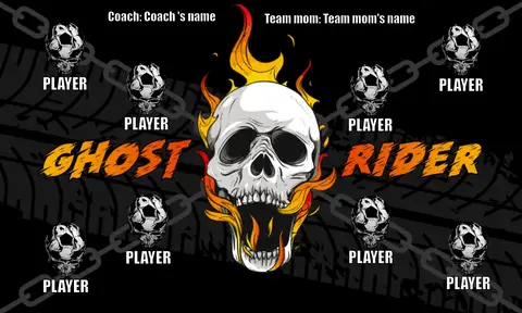 Ghost RIder Soccer Banner-soccer-banner-pole-kit-picture