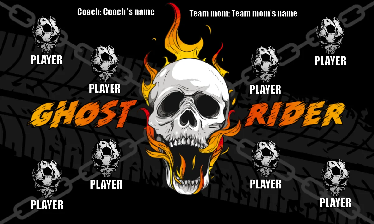 Ghost RIder Soccer Banner-soccer-banner-pole-kit-picture