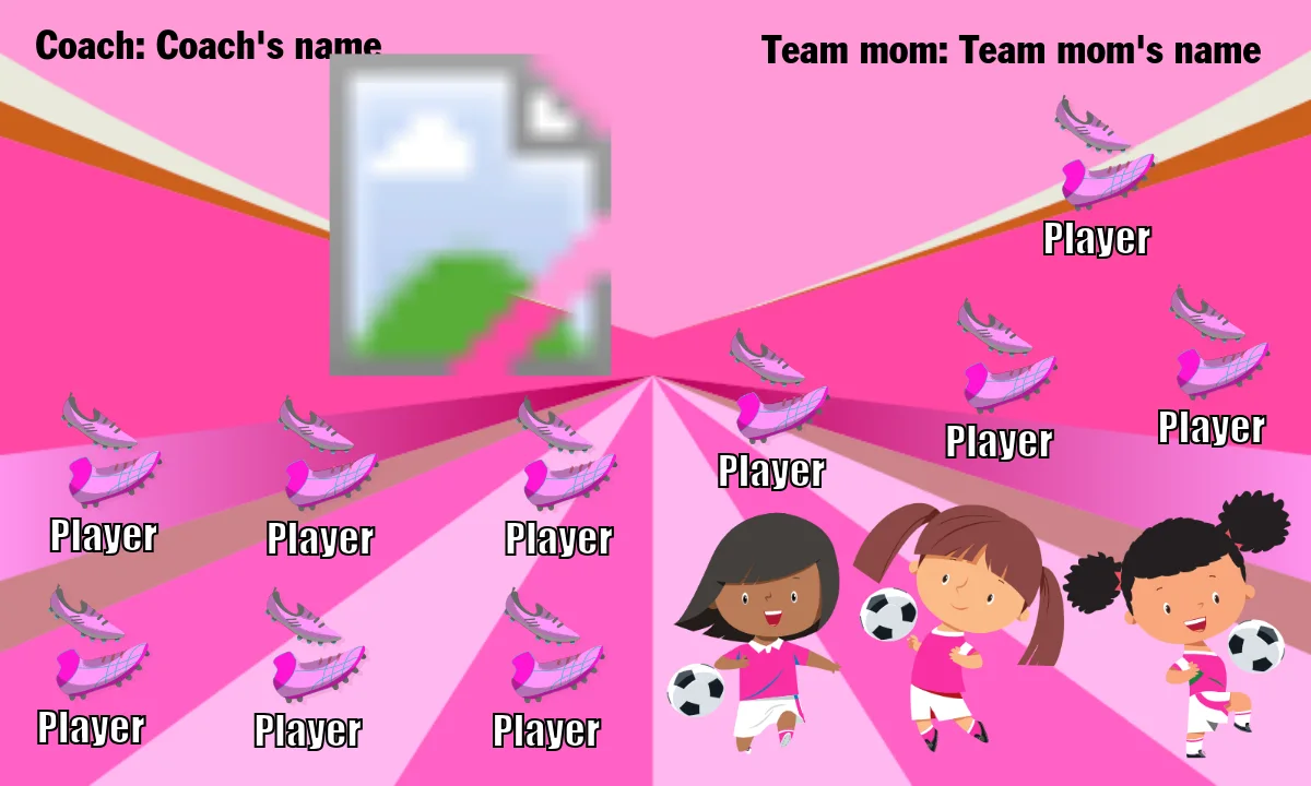 Rascals Pink Soccer Banner-soccer-banners-bay-area