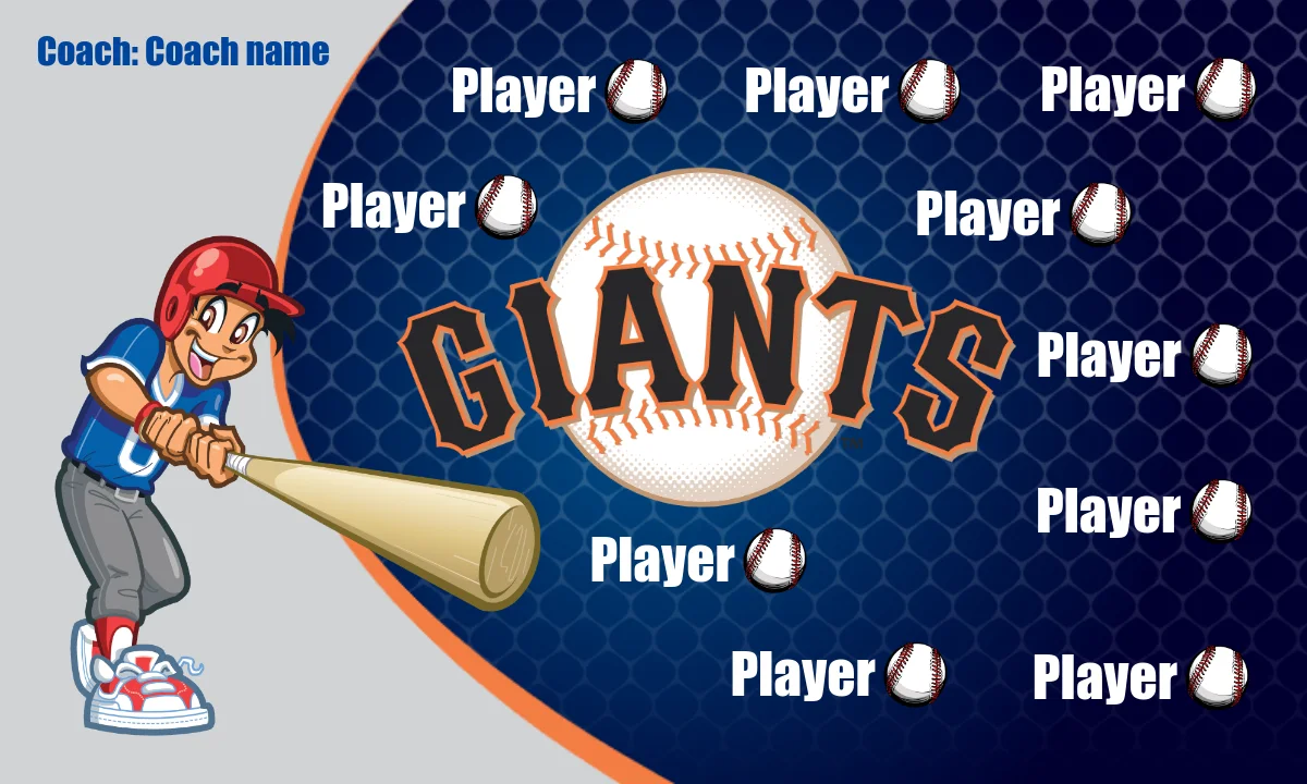 Giants 2 Baseball Banner-softball-championship-banner-picture