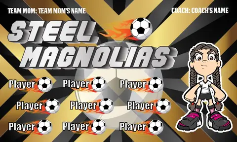 Steel Magnolias 2 Soccer Banner-diamonds-soccer-banner