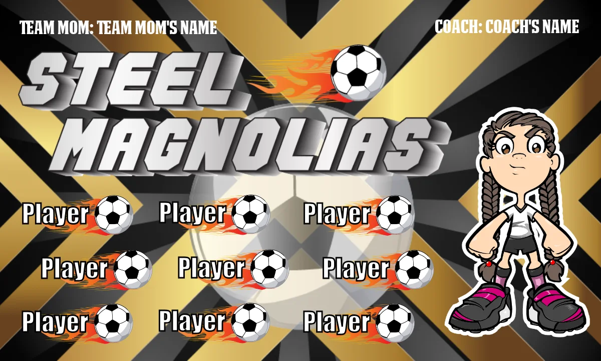 Steel Magnolias 2 Soccer Banner-diamonds-soccer-banner