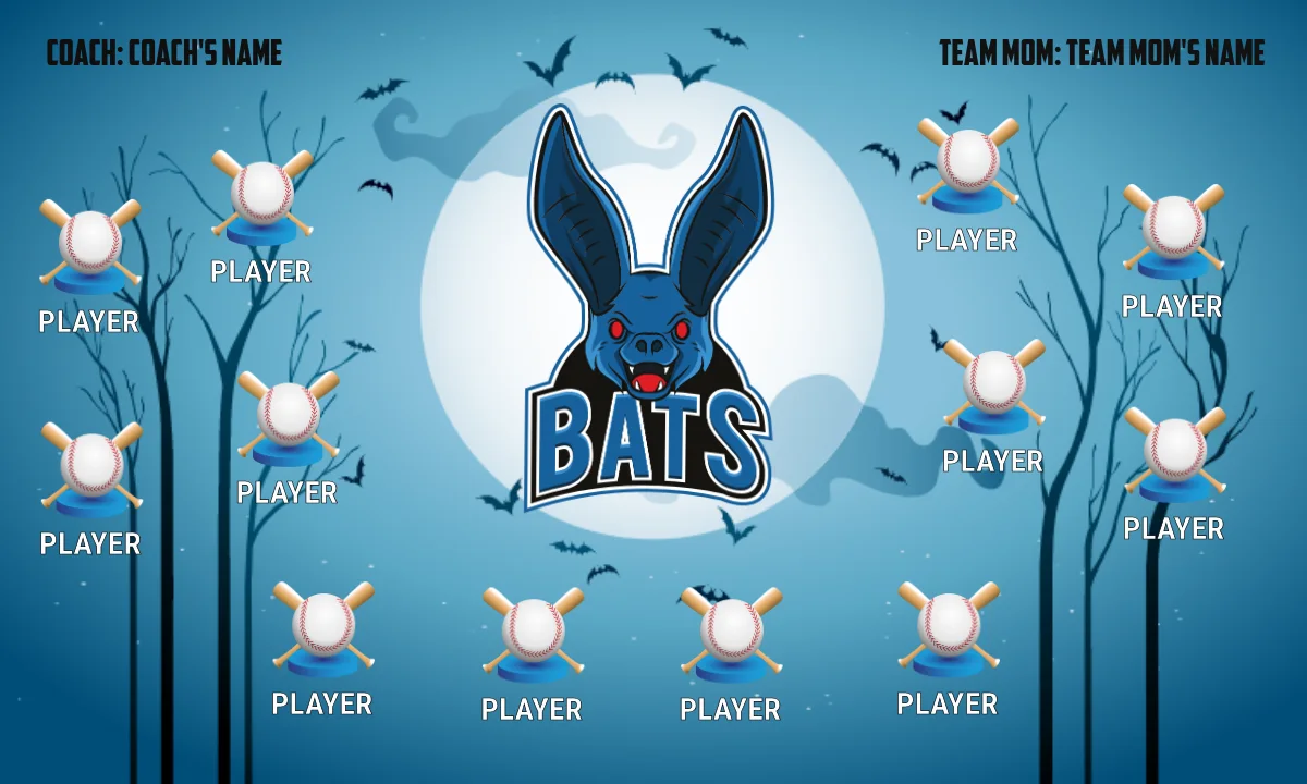 Bats Softball Banner-cheap-softball-banners-images