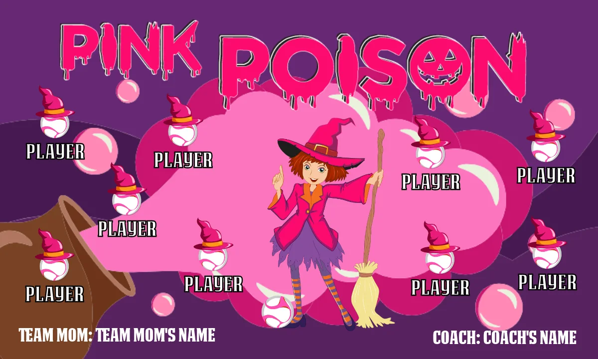 Poison Pink Soccer Banner-banners-for-soccer-team
