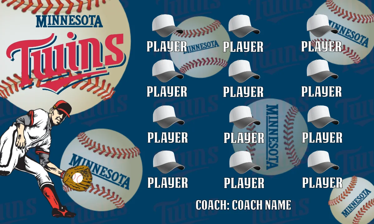 Twins Baseball Banner-softball-banner-slogans-picture
