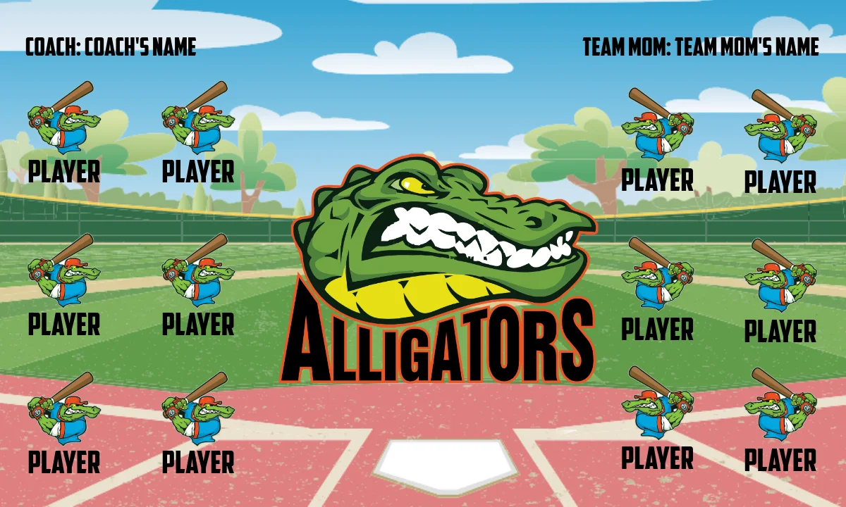 Alligators A Softball Banner-softball-banners-picture