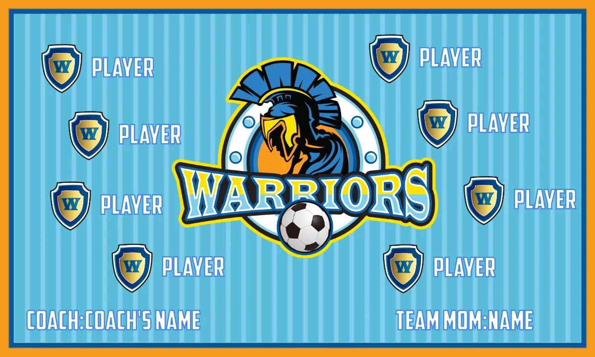 Warriors 2 Soccer Banner-soccer-banner-ideas-picture