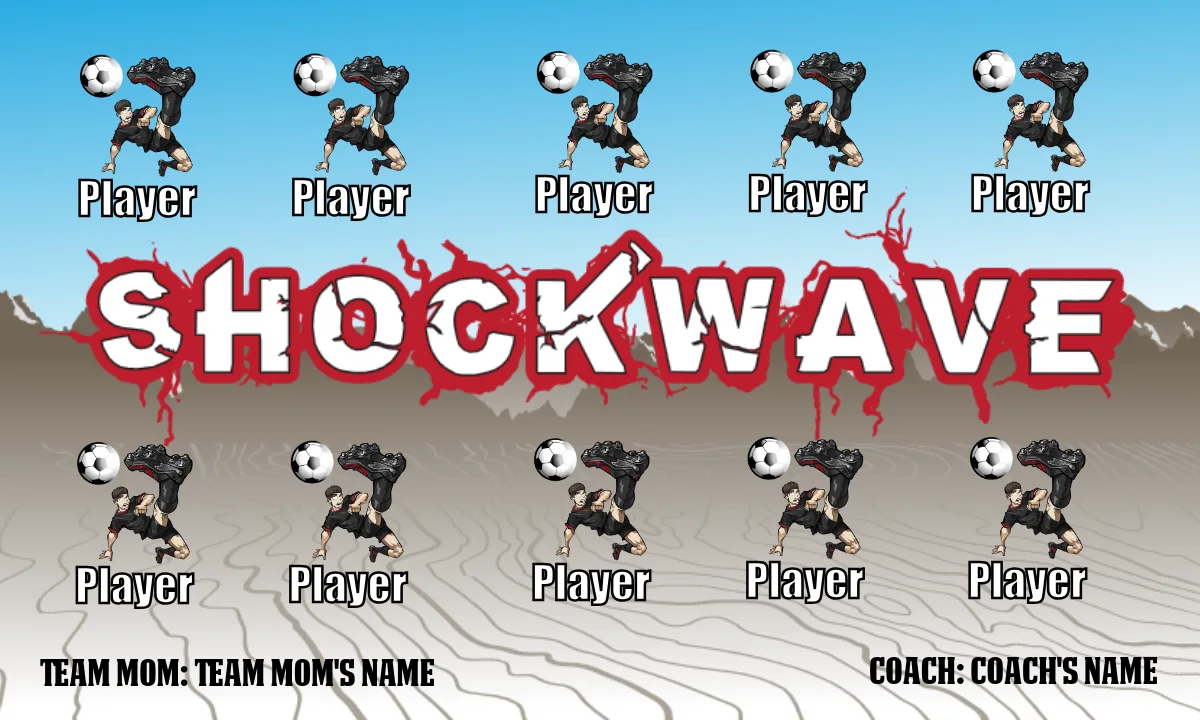 Shockwaves 2 Soccer Banner-soccer-party-banner