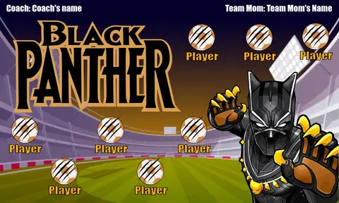 Black Panther Soccer Banner-soccer-banners-huntington-beach-picture