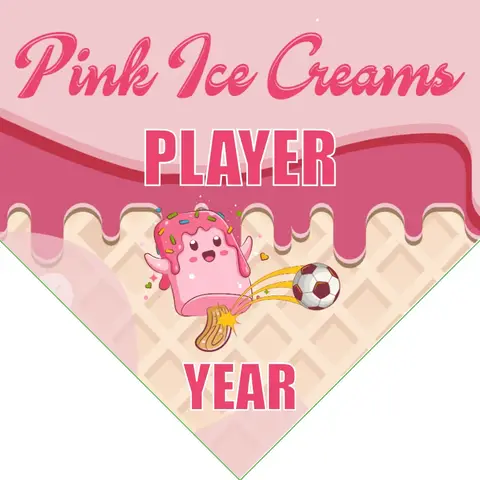 Pink Ice Creams Soccer Banner -soccer-ball-banner-picture