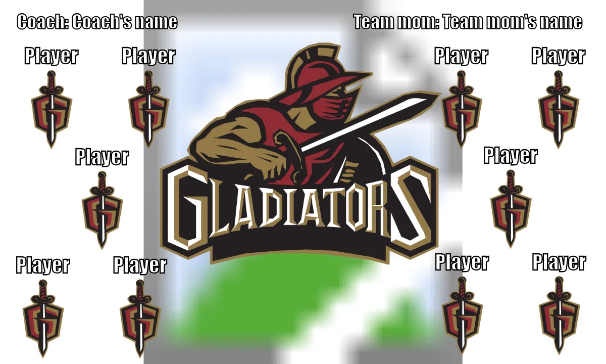 Gladiator Soccer Banner-soccer-team-banners