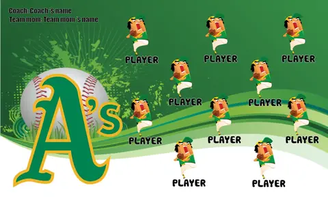 Oakland Baseball Banner-baseball-team-banner-templates-images