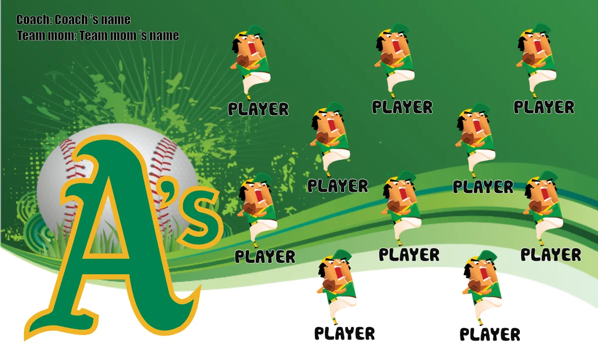 Oakland Baseball Banner-baseball-team-banner-templates-images