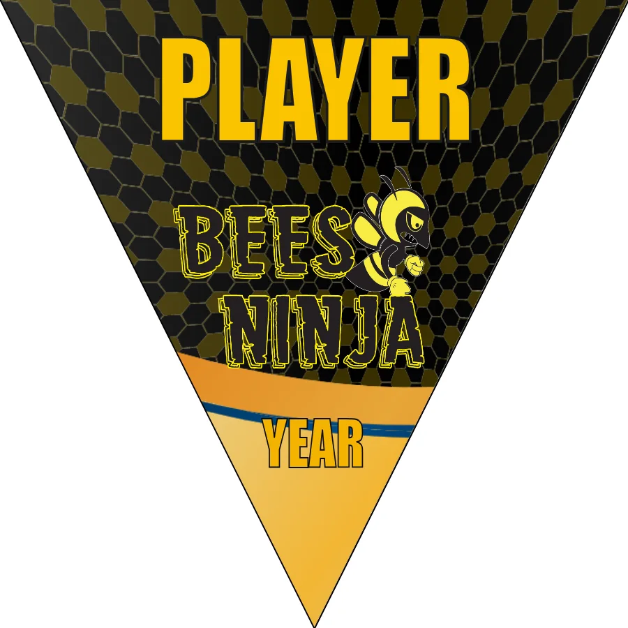 Bees Ninja Soccer Banner-felt-soccer-banner-ideas-picture