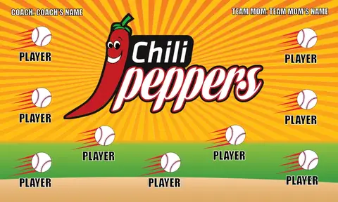 Chill Peppers Softball Banner