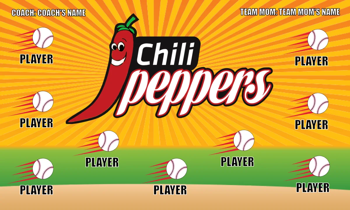 Chill Peppers Softball Banner