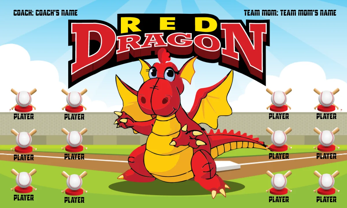 Reddragon2 Softball Banner-softball-photo-banners-images