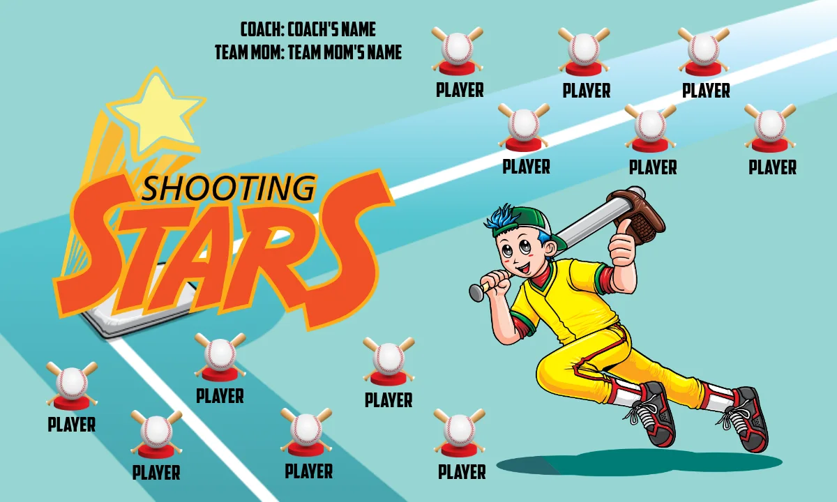 Shootingstar1 Softball Banner-softball-banner-ideas-images