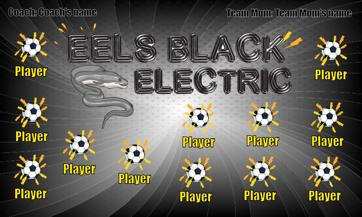 Eels Black Electric Soccer Banner-soccer-banners-and-flags