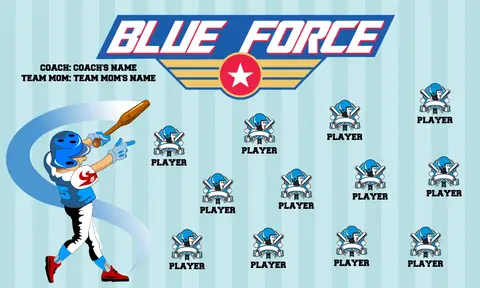 Blueforce 1 Softball Banner-softball-banner-slogans-picture