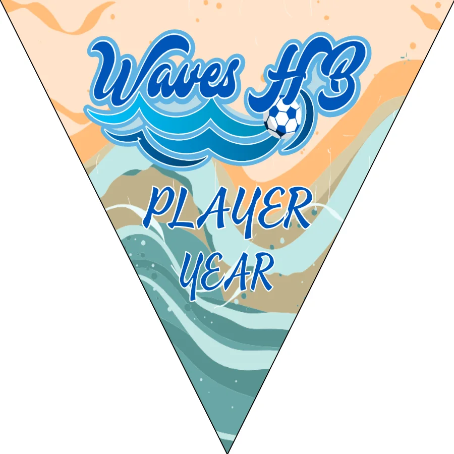 Waves HB Soccer Banner,-soccer-party-banner-picture