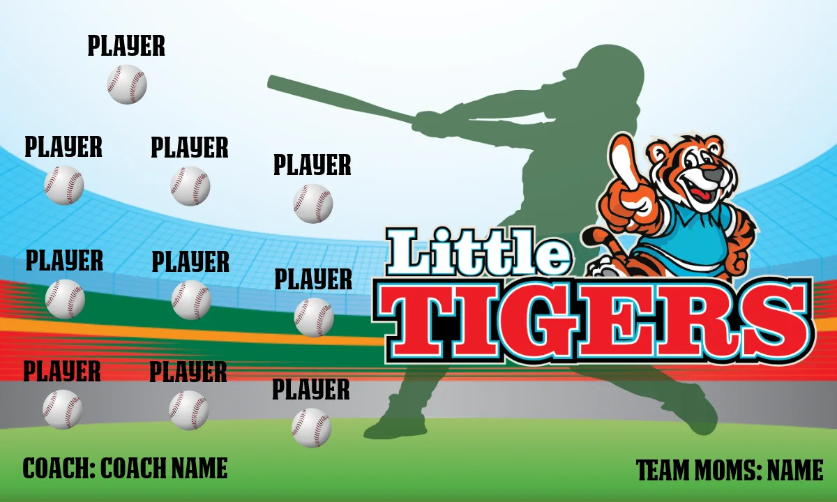 Litte Tiger2 Softball Banner-softball-all-star-banners-picture