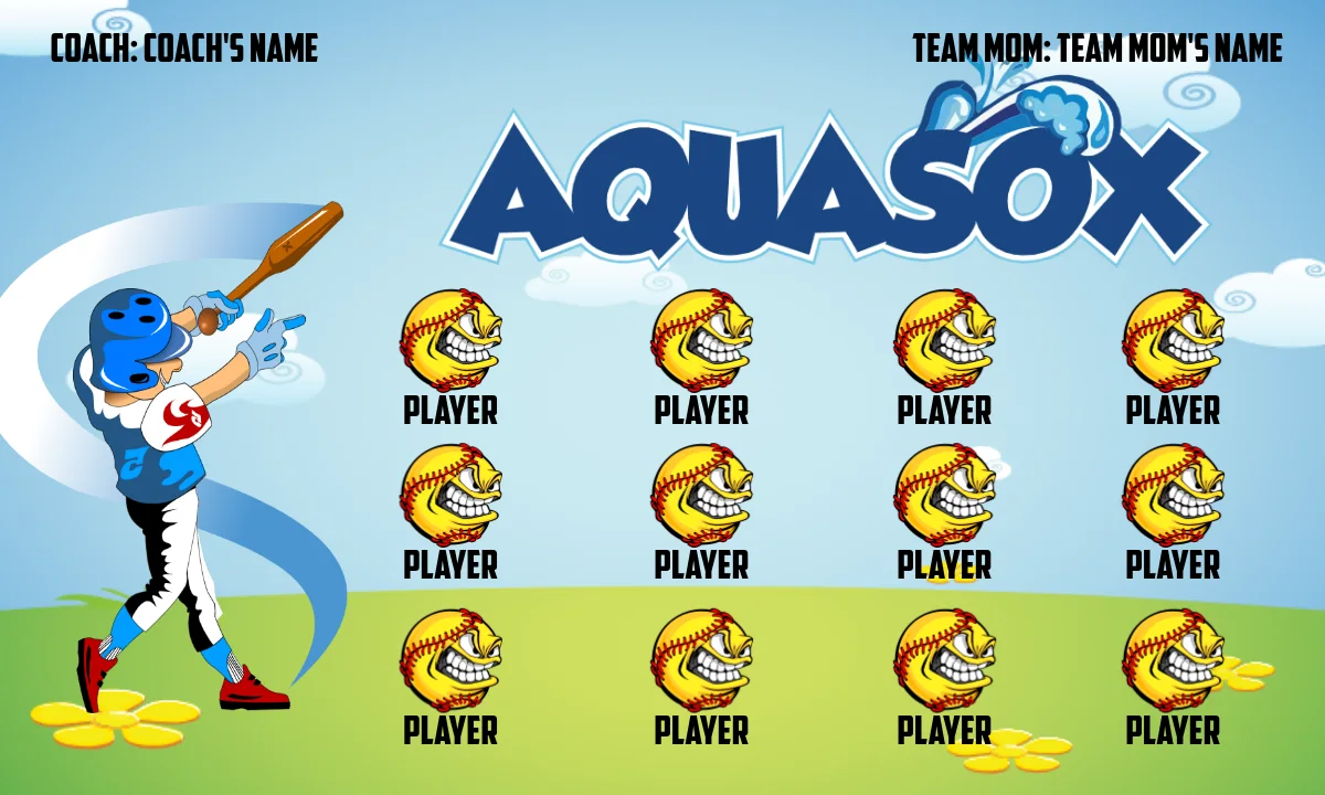 Aquasox 1 Softball Banner-softball-team-banner-ideas-picture