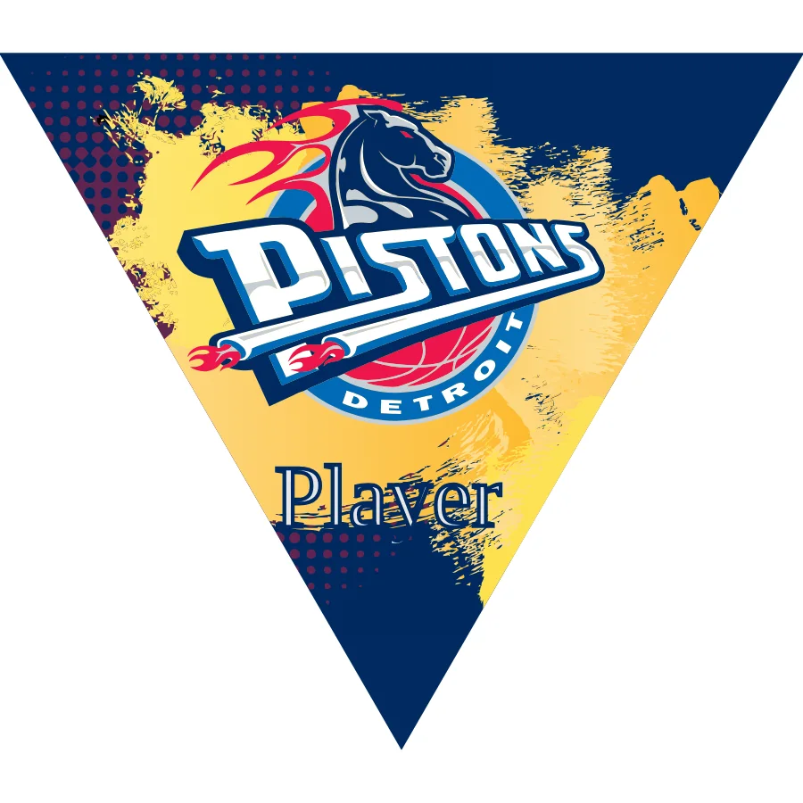 Detroit Pistons 3 Basketball Banner basketball banner png images