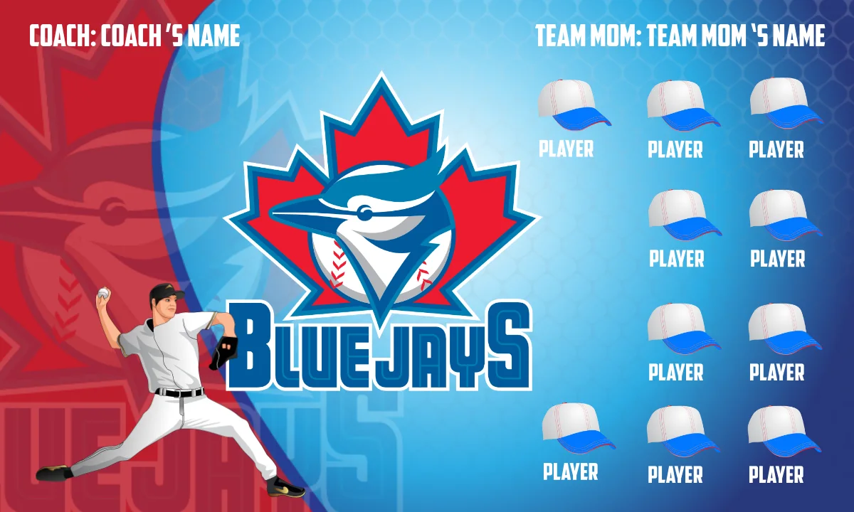 Blue Jays Baseball Banner-baseball-team-banners-images