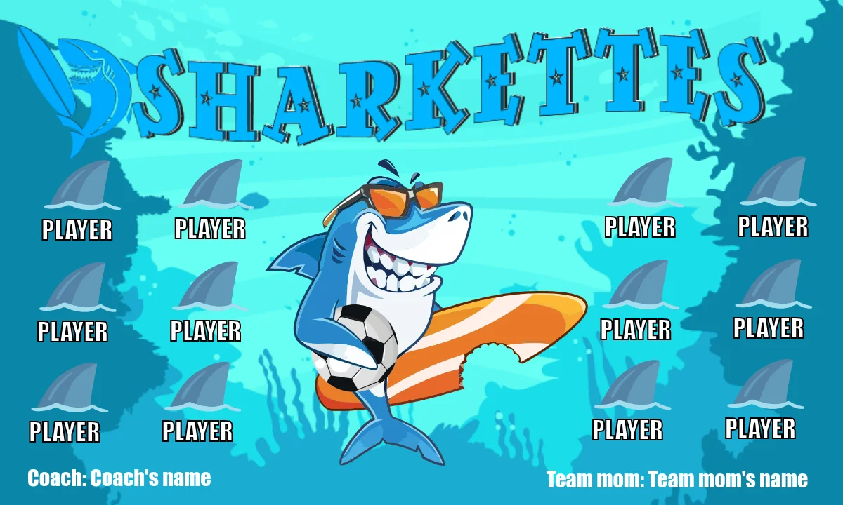 Sharkettes Soccer Banner-how-to-make-a-soccer-banner-stand