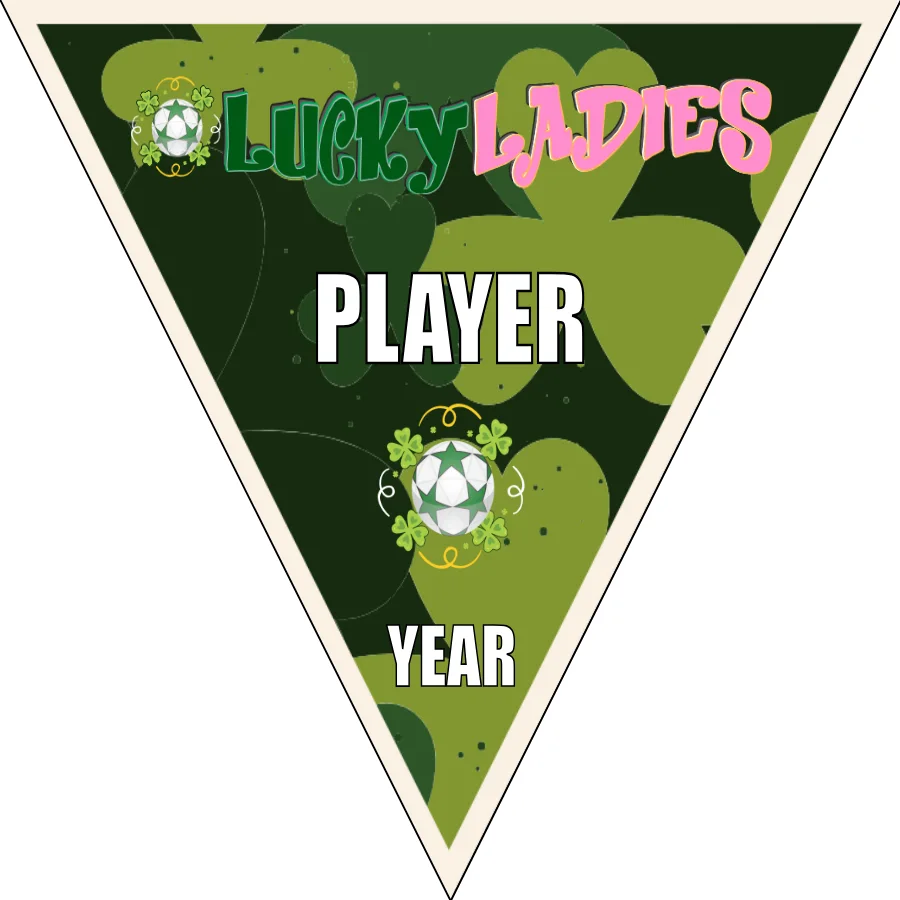 Lucky Ladies 2 Soccer Banner-soccer-banner-flags-picture