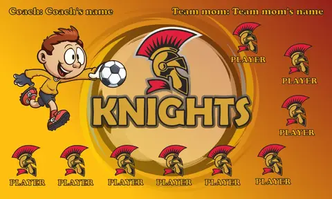 Knights 2 Soccer Banner-soccer-banners-and-flags-picture