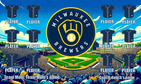 Milwaukee Brewers Baseball Banner