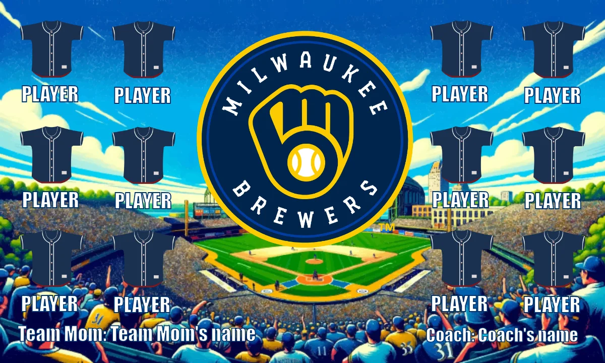 Milwaukee Brewers Baseball Banner