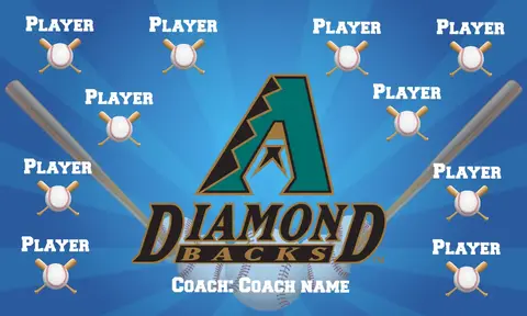 Diamond Black 5 Baseball Banner-softball-parade-banner-ideas-picture