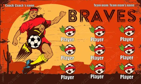 Braves Soccer Banner-soccer-banners-for-sale-picture