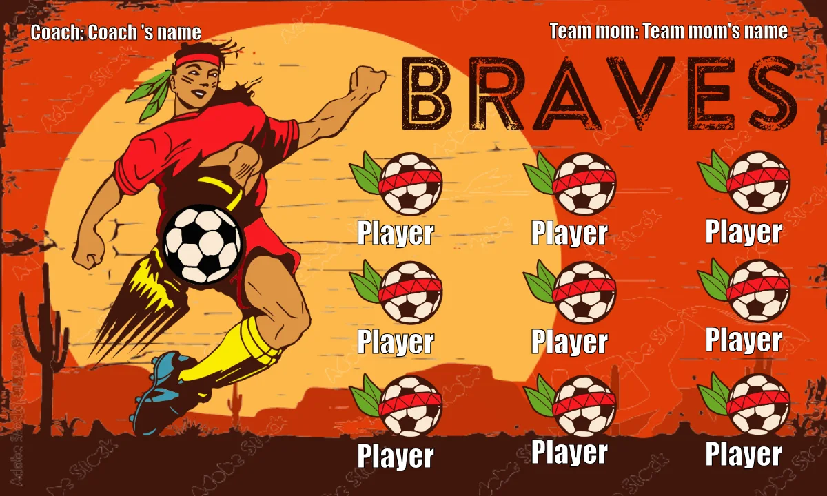 Braves Soccer Banner-soccer-banners-for-sale-picture