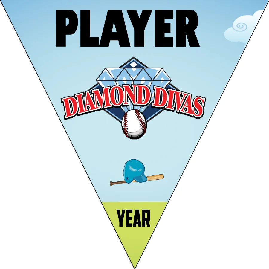 Diamond Divas 1 Softball Banner-handmade-softball-banners-images