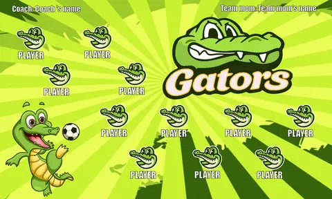 Gator 2 Soccer Banner-soccer-banners-and-flags-picture