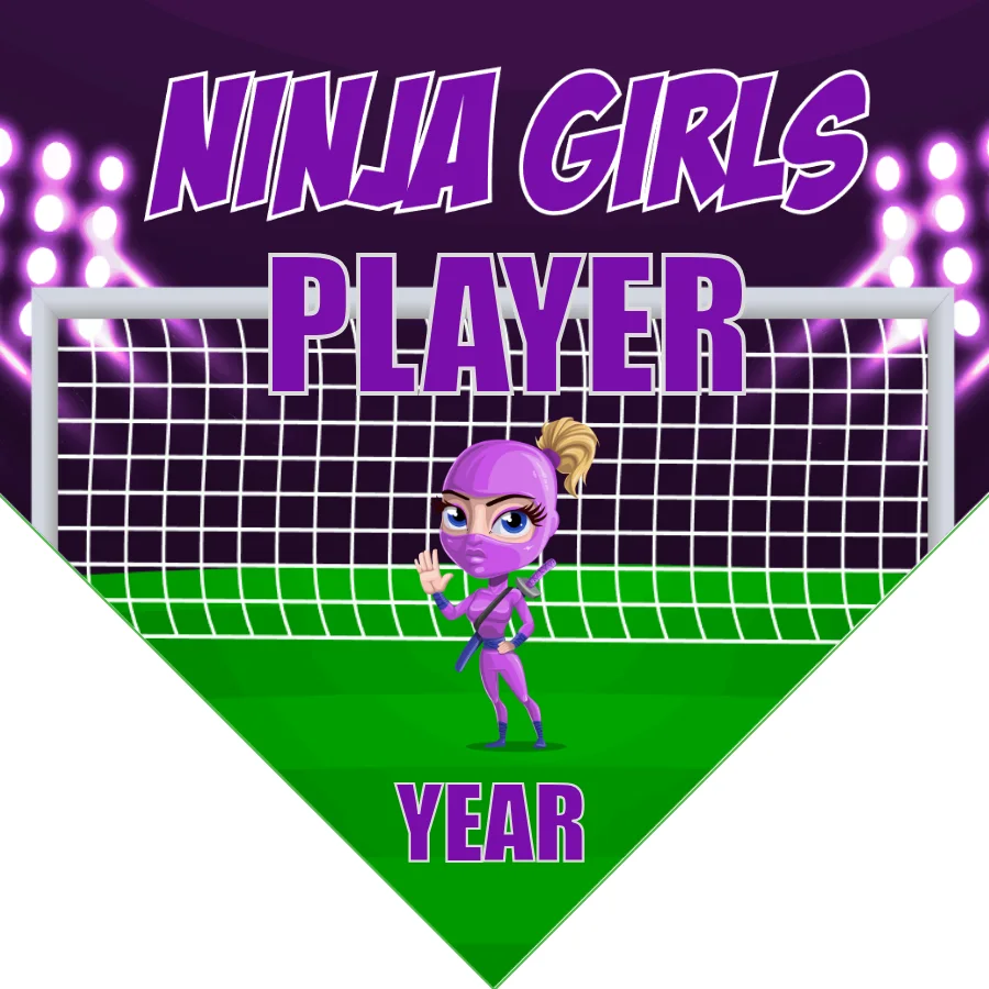 Ninja Girls Soccer Banner-soccer-banners-sacramento-picture