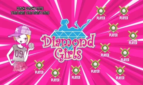 Diamond Girls 2 Softball Banner-sample-softball-banners-picture