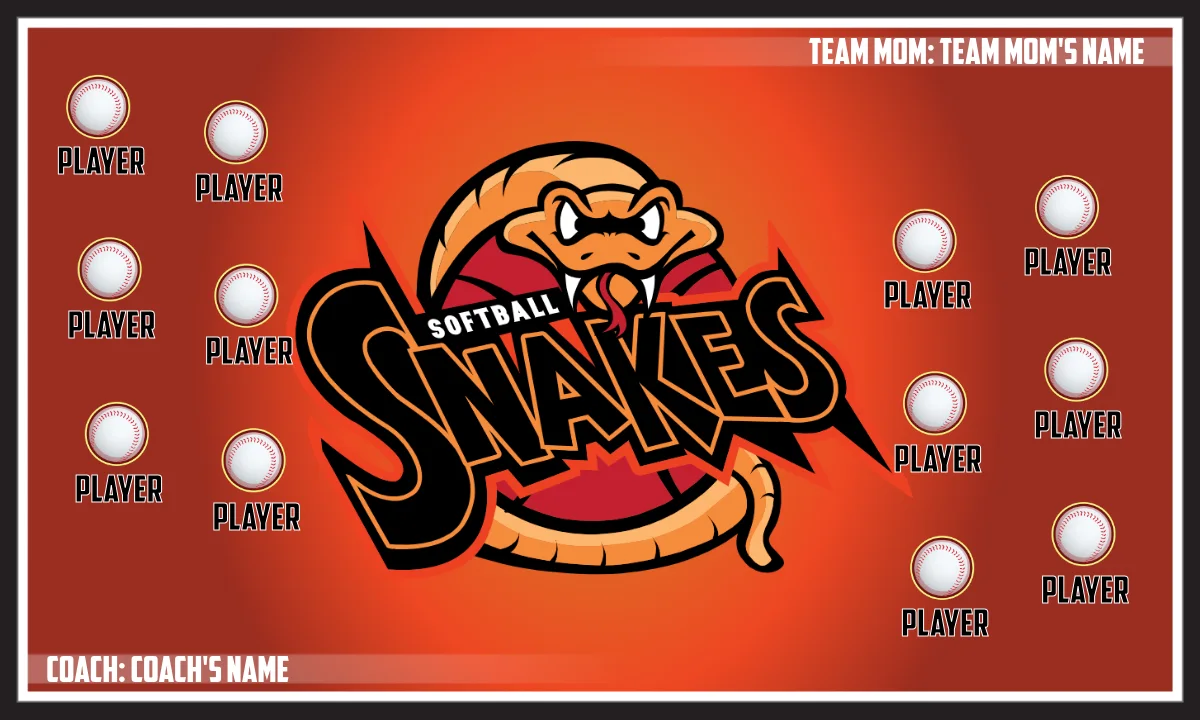 snakes 2-red-yellow-hem-softball-team-banners-picture
