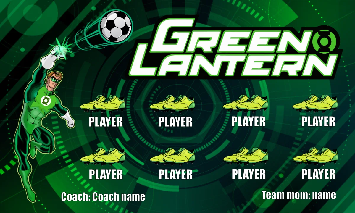 Green Lantern Soccer Banner-soccer-banners-for-sale-picture