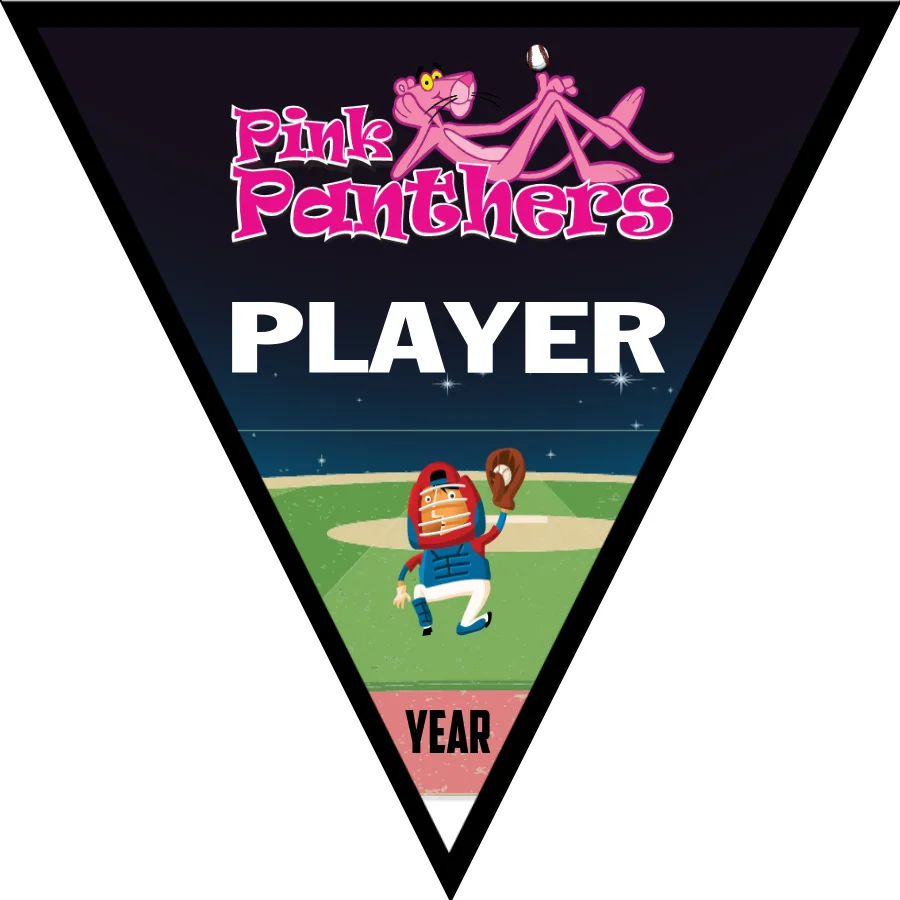 Pink Panthers 1 Softball Banner-softball-sponsor-banners-images