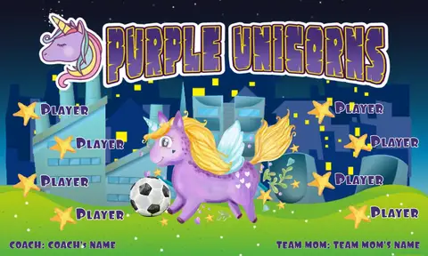 Unicorns Purple Soccer Banner-soccer-banner-san-diego-picture