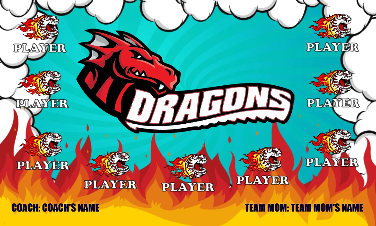 Dragons Softball Banner