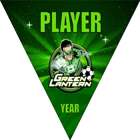 Green Lantern 2 Soccer Banner-soccer-banner-stand-pvc-picture