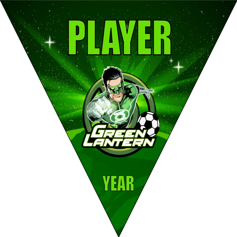 Green Lantern 2 Soccer Banner-soccer-banner-stand-pvc-picture